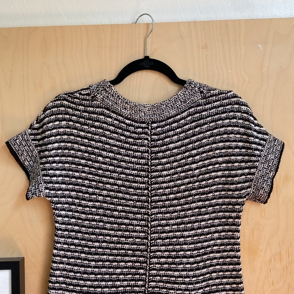 Anthropologie | Black and White Knitted Tee S - Picture 5 of 7